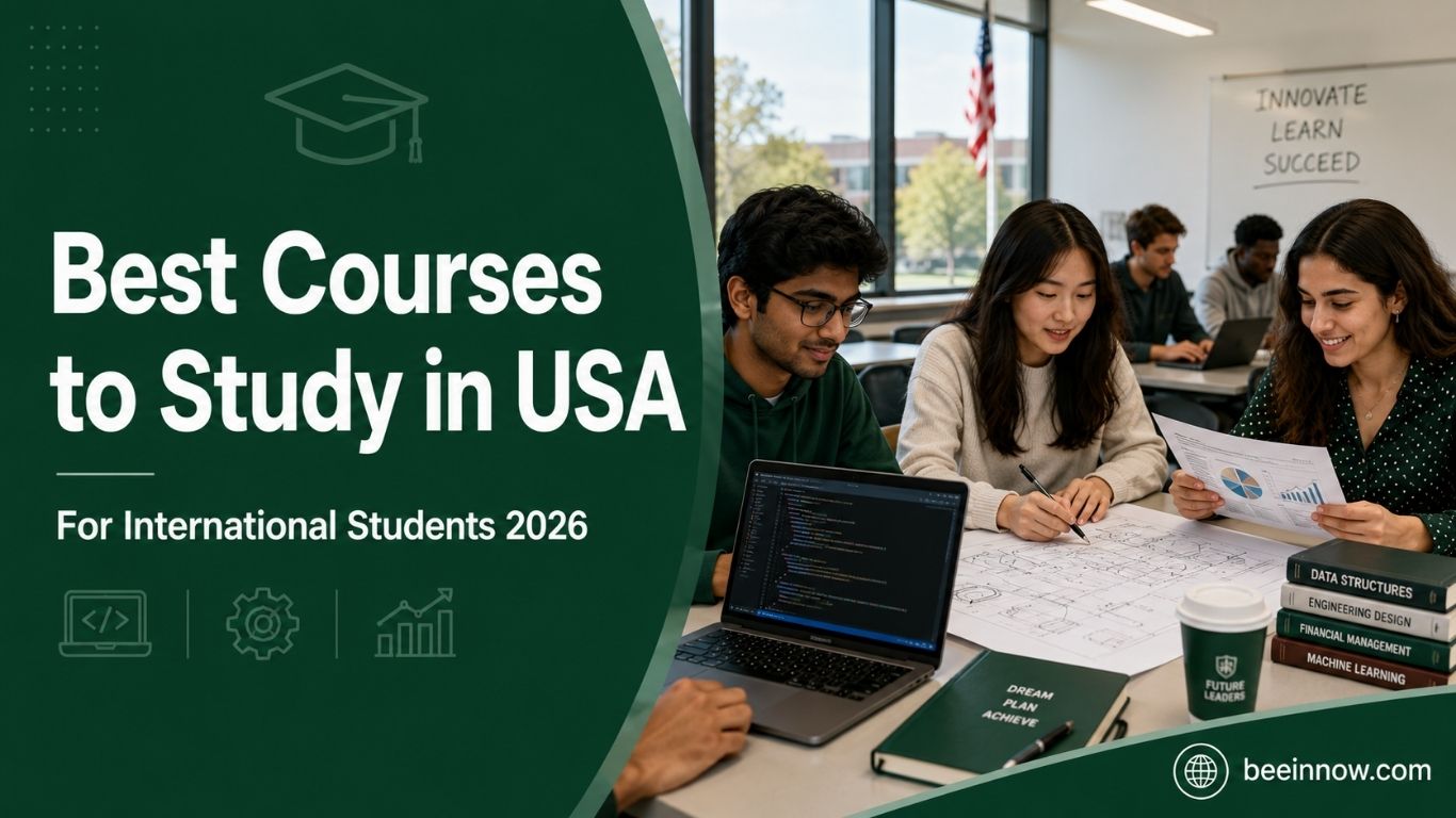 Best courses to study in USA for international students 2026 — computer science engineering MBA and data science guide