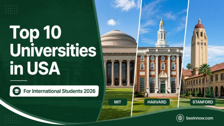 Top universities in USA for international students 2026 — MIT Harvard Stanford campus buildings