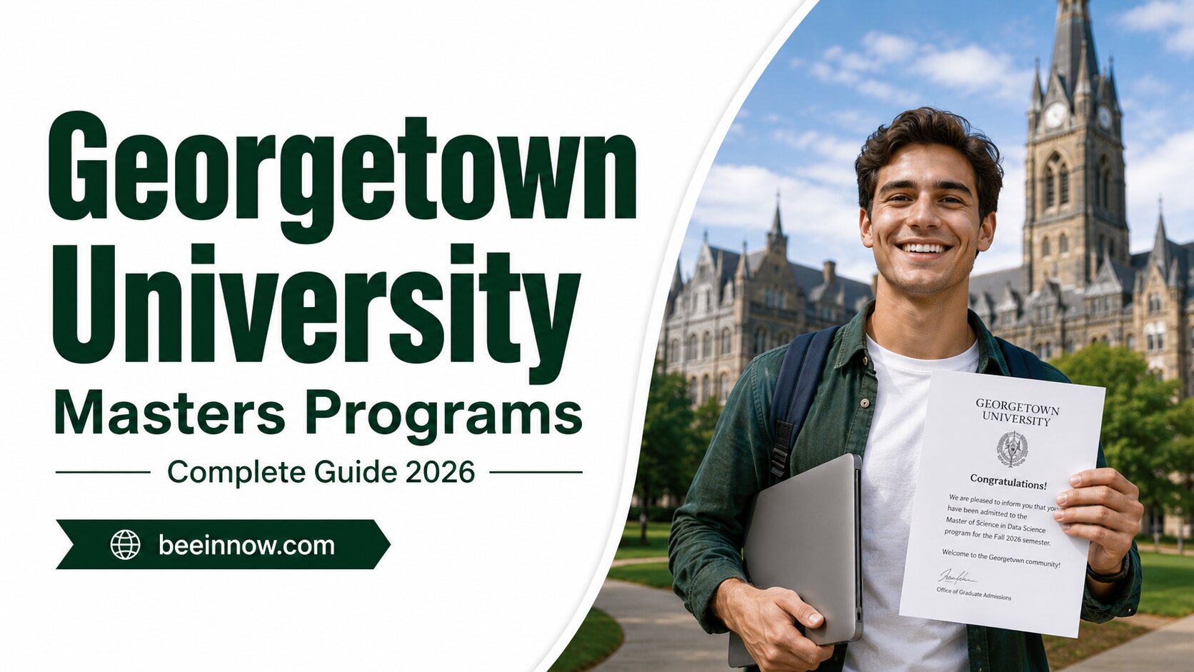 Georgetown University masters programs guide for international students 2026